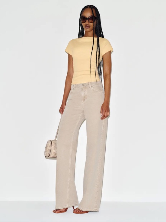 Reformation Tops - Reformation Talia Tee in Blonde